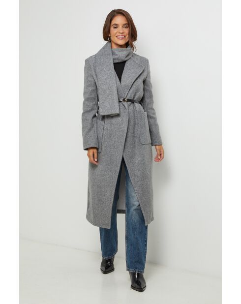 Manteau long Elia Gris