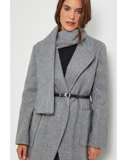 Manteau long Elia Gris