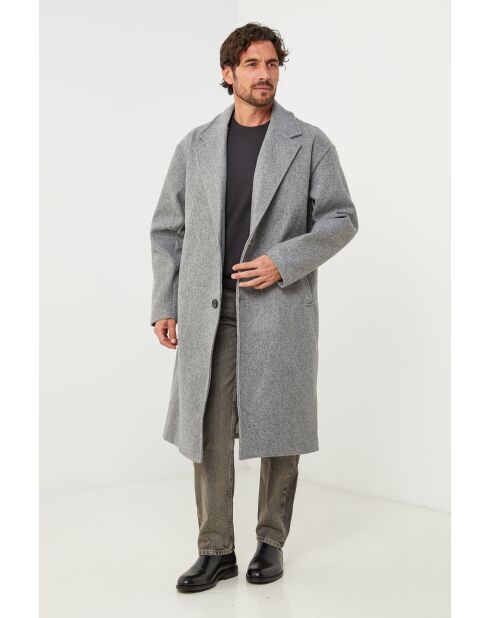 Manteau long Lise Gris