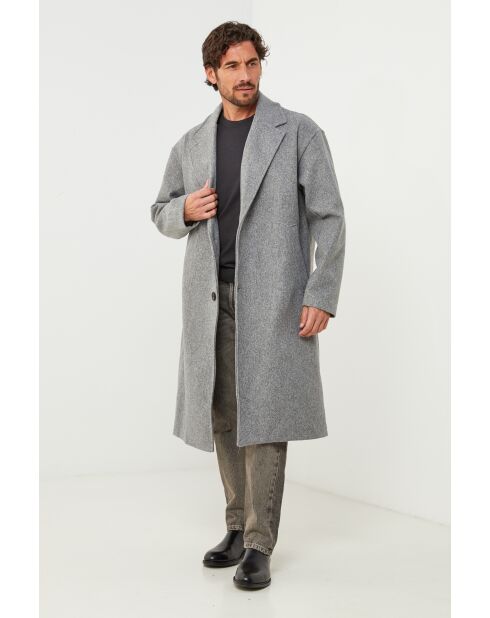 Manteau long Lise Gris