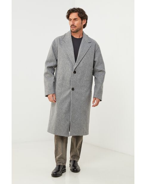 Manteau long Lise Gris