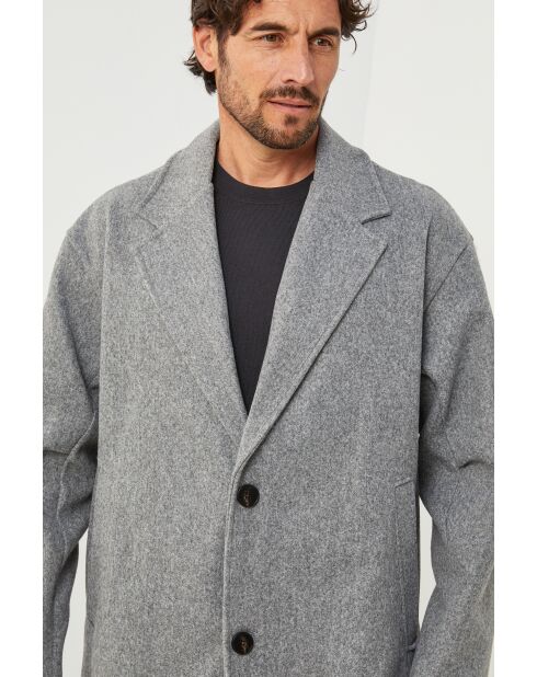 Manteau long Lise Gris