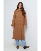 Cappotto lungo Arielle Camel