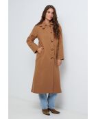 Cappotto lungo Arielle Camel
