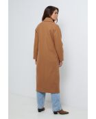 Cappotto lungo Arielle Camel