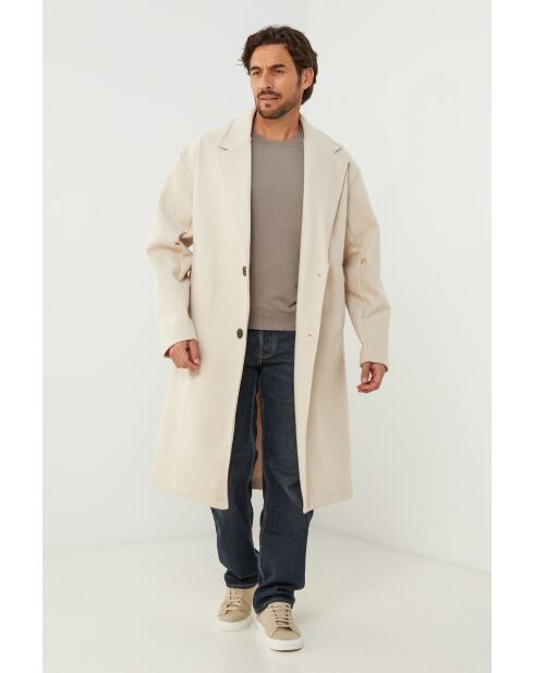 Cappotto lungo Lise Beige