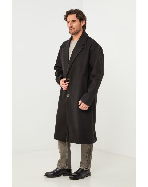 Cappotto lungo nero Lise