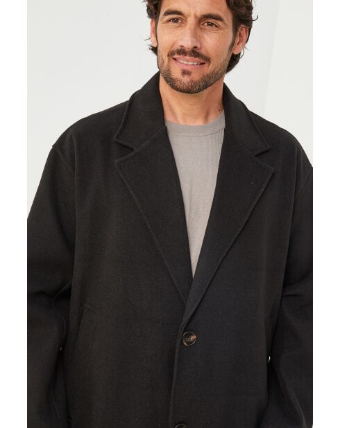 Cappotto lungo nero Lise