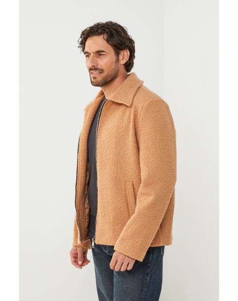 Giacca cappotto con fibbia Marion Camel
