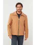 Veste manteau à bouclette Marion Camel