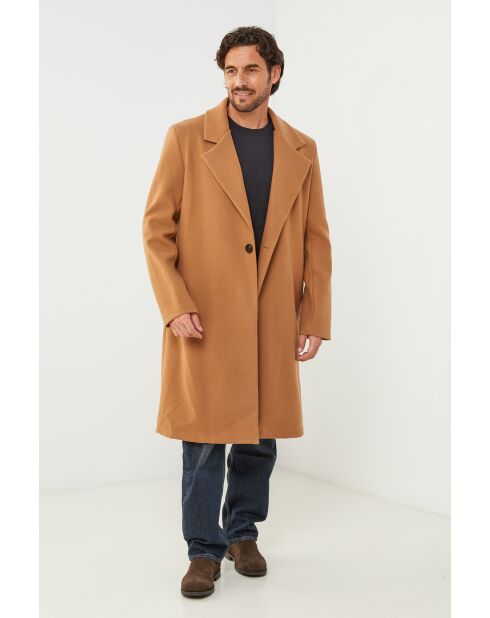 Cappotto lungo Nelly Camel