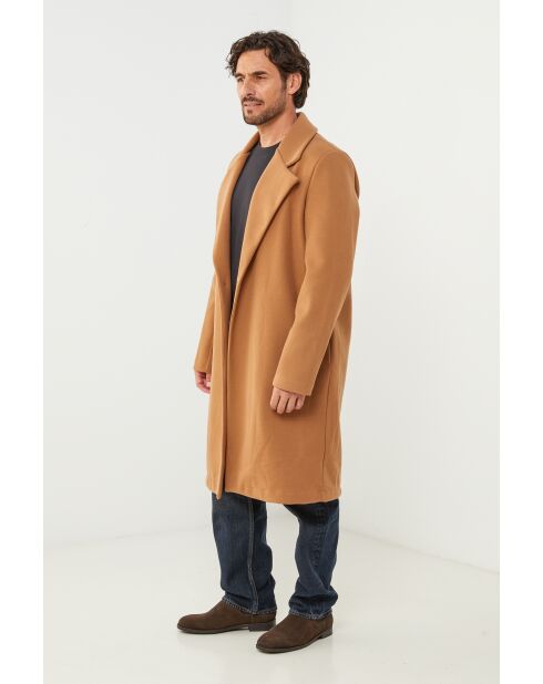 Cappotto lungo Nelly Camel