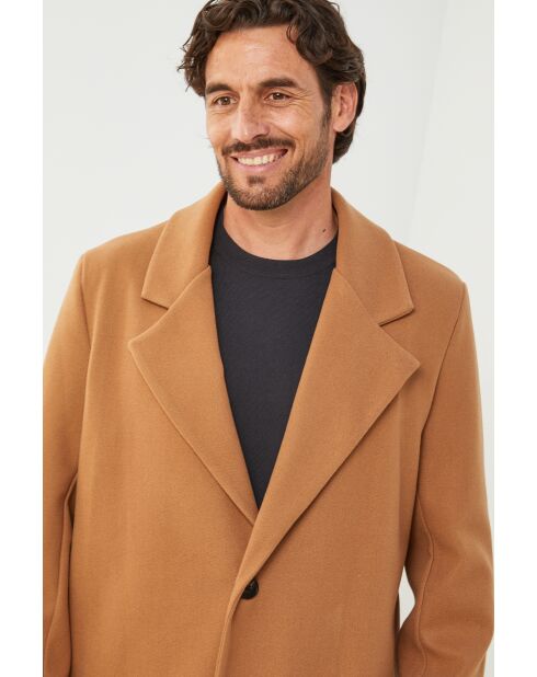 Cappotto lungo Nelly Camel