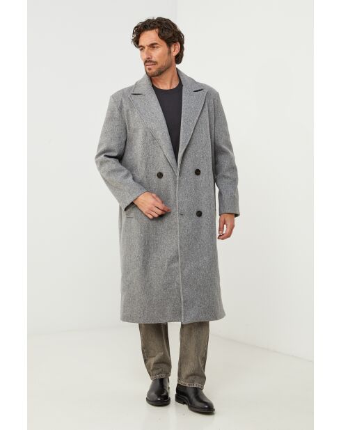 Manteau long Elise Gris