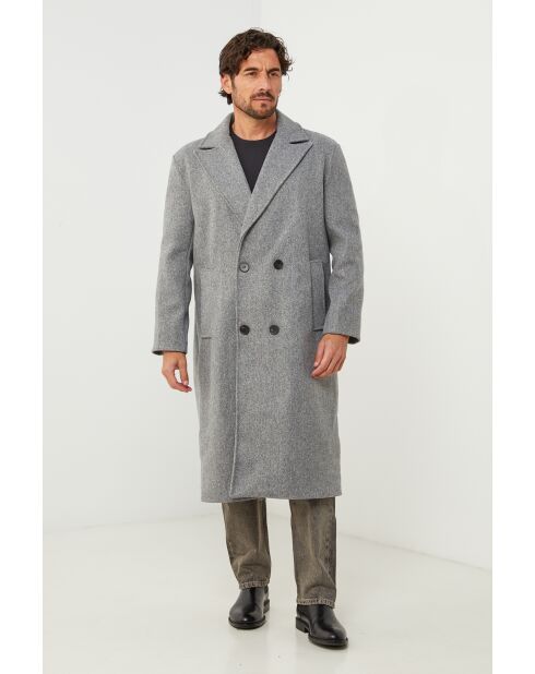 Manteau long Elise Gris