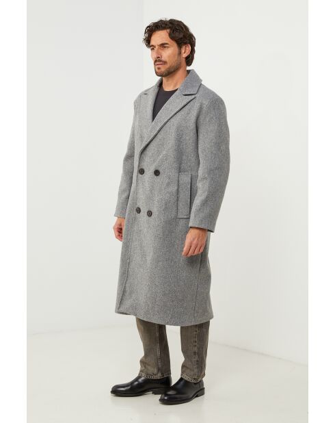 Manteau long Elise Gris