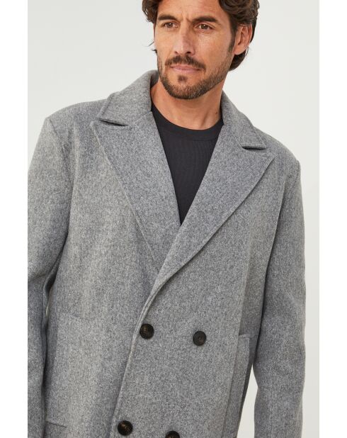 Manteau long Elise Gris