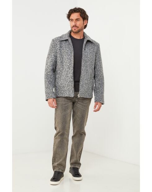 Veste manteau à bouclette Marion Grise