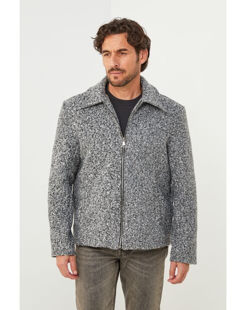 Veste manteau à bouclette Marion Grise