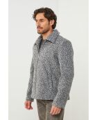 Veste manteau à bouclette Marion Grise