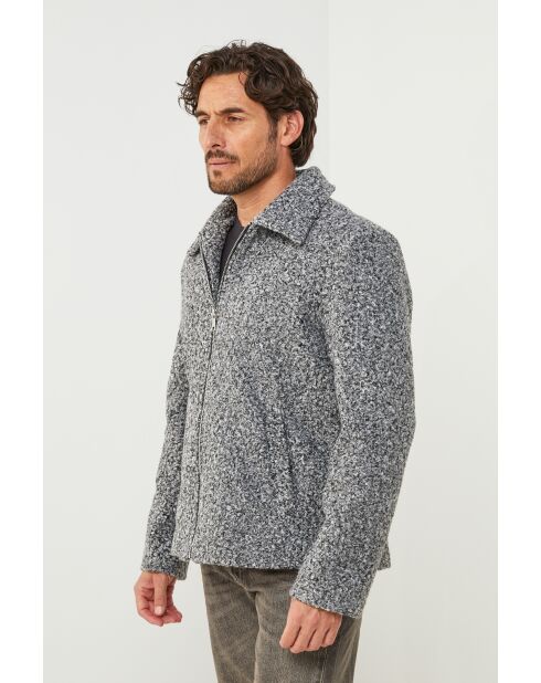 Veste manteau à bouclette Marion Grise