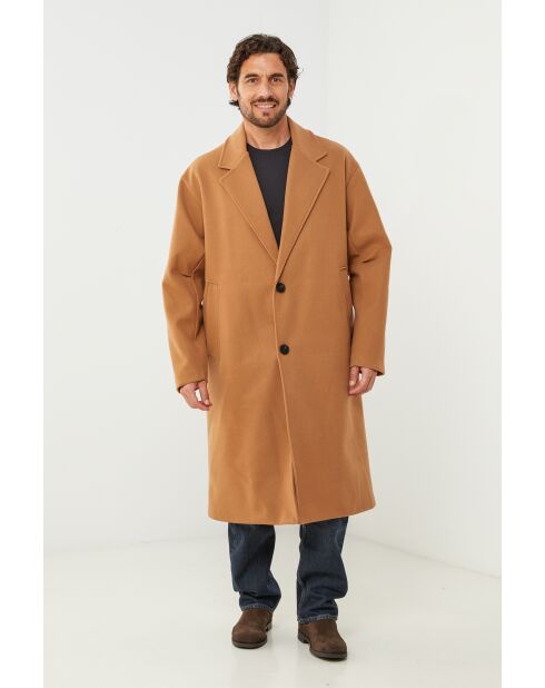 Cappotto lungo Lise Camel