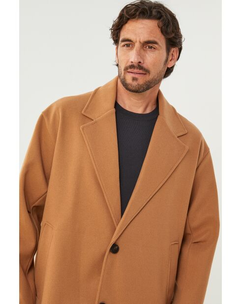 Cappotto lungo Lise Camel