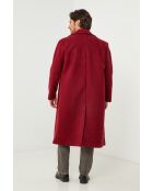 Manteau long Elise Bordeaux