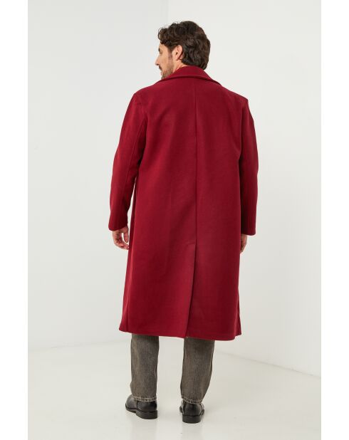 Manteau long Elise Bordeaux
