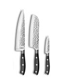 3 Couteaux de cuisine Carbon noirs