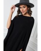 Poncho en Cachemire mélangé Fano Noir