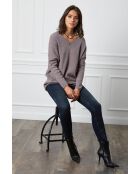 Pull en Cachemire mélangé Beder taupe