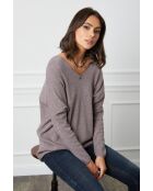 Pull en Cachemire mélangé Beder taupe
