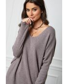 Pull en Cachemire mélangé Beder taupe