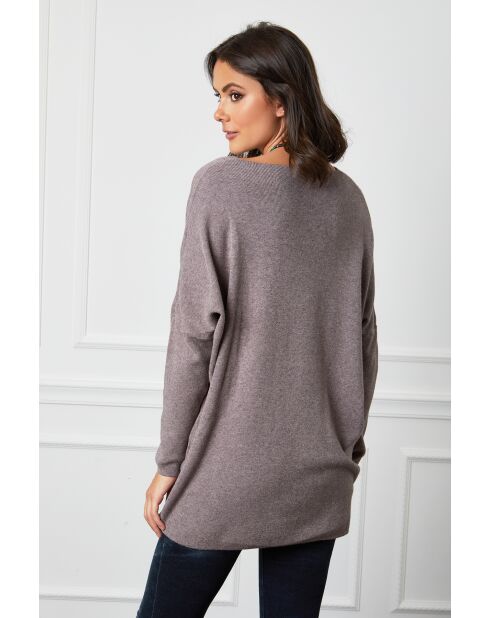 Pull en Cachemire mélangé Beder taupe