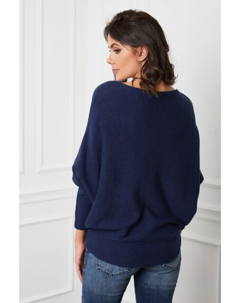 Pull en Cachemire mélangé Dragor Marine