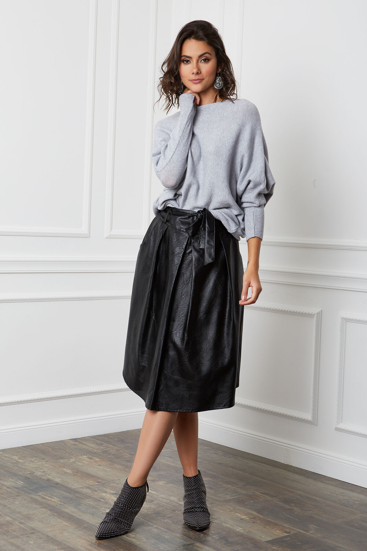 Pull en Cachemire mélangé Jennie gris - Vente privée La Petite