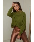 Pull en Laine mélangée Csepreg Olive