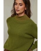 Pull en Laine mélangée Csepreg Olive