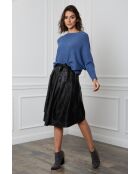 Pull en Cachemire mélangé Dragor Indigo