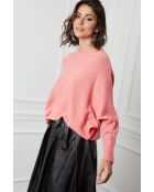 Pull en Cachemire mélangé Dragor Saumon