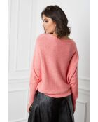 Pull en Cachemire mélangé Dragor Saumon