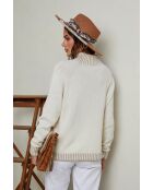 Pull en Laine mélangée Csepreg Écru
