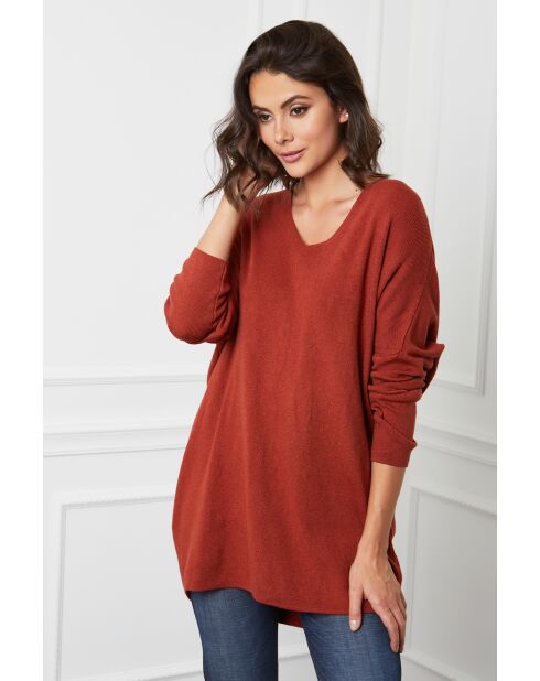 Jersey Beder en mezcla de cachemir oxidado