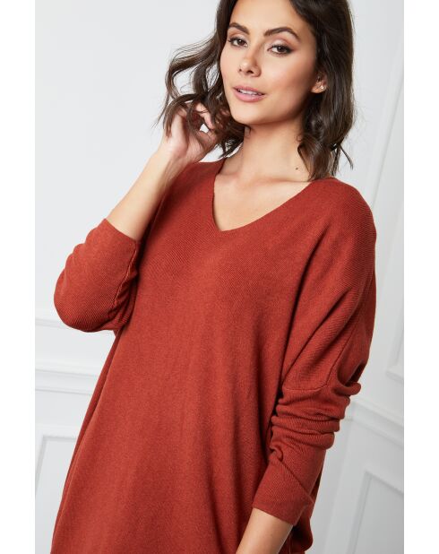 Jersey Beder en mezcla de cachemir oxidado