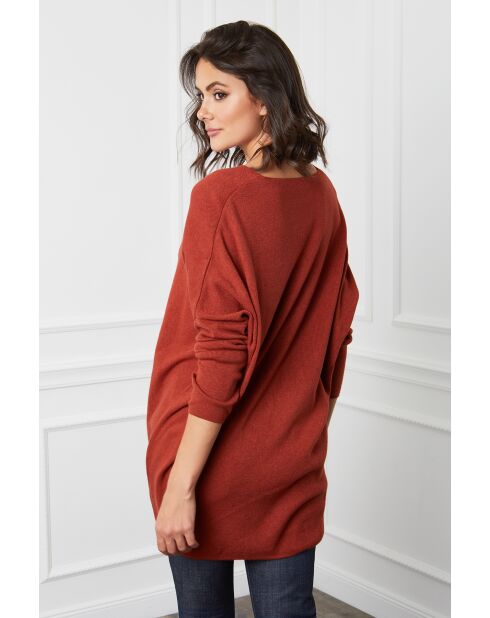 Jersey Beder en mezcla de cachemir oxidado