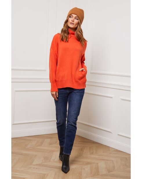 Pull en Cachemire mélangé Kaboul Orange