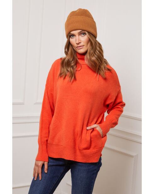 Pull en Cachemire mélangé Kaboul Orange