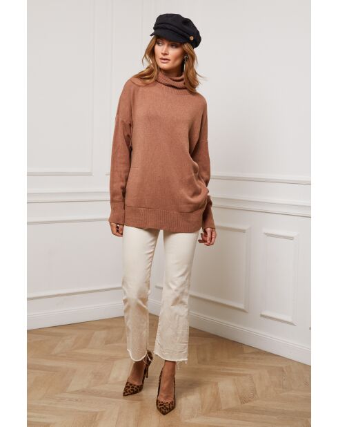 Pull en Cachemire mélangé Kaboul Camel