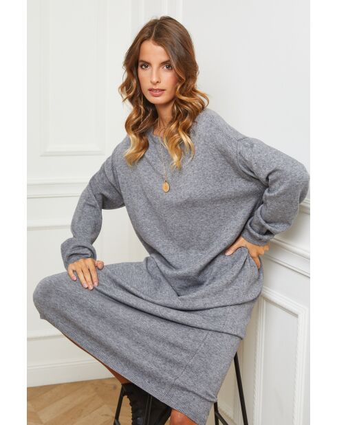 Fastidius grijze jurk